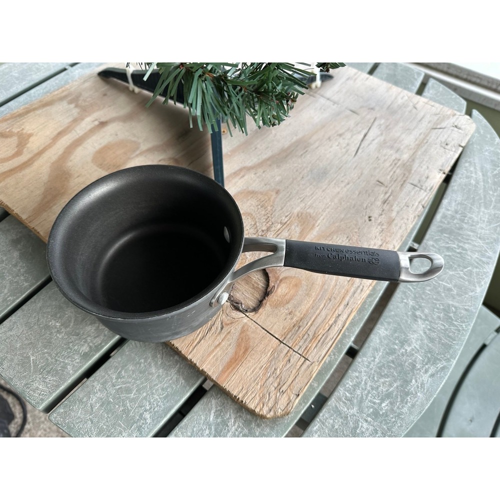 Calphalon Kitchen Essentials 1 Qt Nonstick Anodized Sauce Pan 8701 No‎ Lid